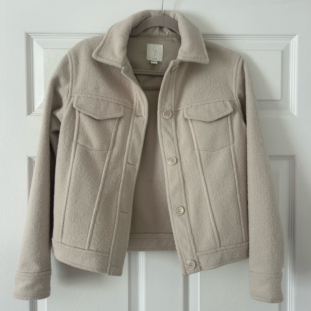 Joie Cream Teddy Jacket